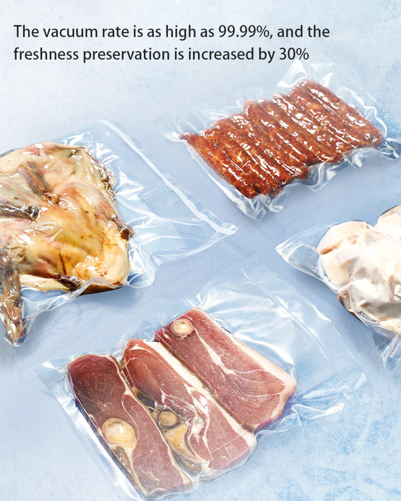 Food Vacuum Sealer Sealing Film Small Packaging Machine Household Heat Sealer Plastic Bag Packer Sealer Home Kitchen EU Plug