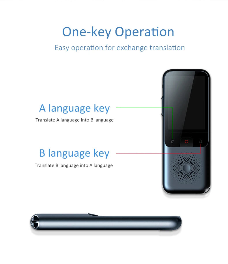 Portable Audio Translator 138 Language Smart Translator Offline In Real Time Smart Voice AI Voice Photo Translator
