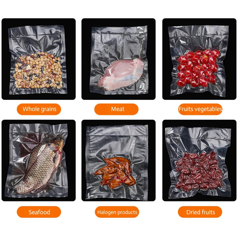 Food Vacuum Sealer Sealing Film Small Packaging Machine Household Heat Sealer Plastic Bag Packer Sealer Home Kitchen EU Plug