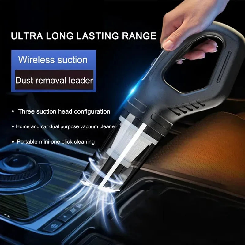 9800000PA Portable Car Vacuum Cleaner USB Charging Handheld Cordless Vacuum Cleaner Powerful Suction For Auto/Home/Office/Hair