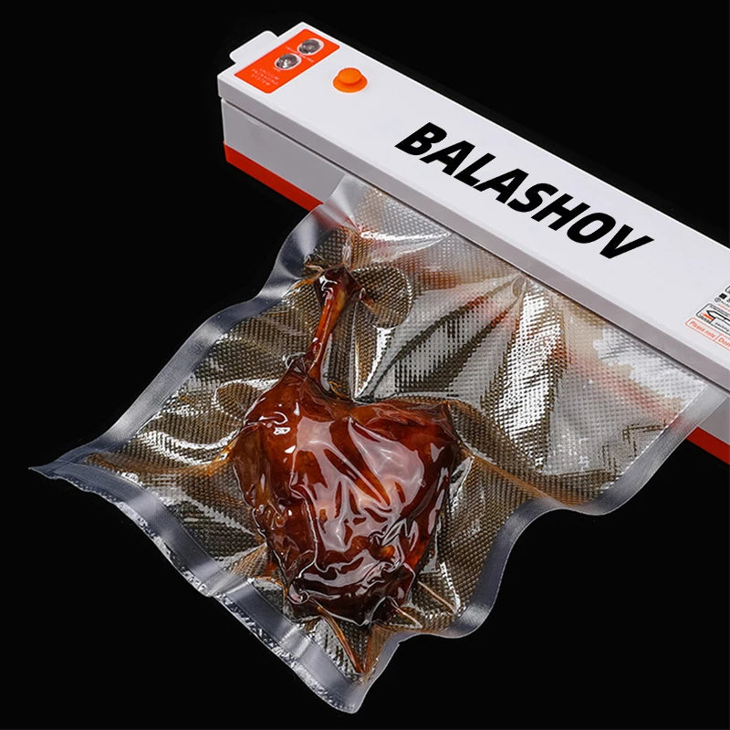Food Vacuum Sealer Sealing Film Small Packaging Machine Household Heat Sealer Plastic Bag Packer Sealer Home Kitchen EU Plug