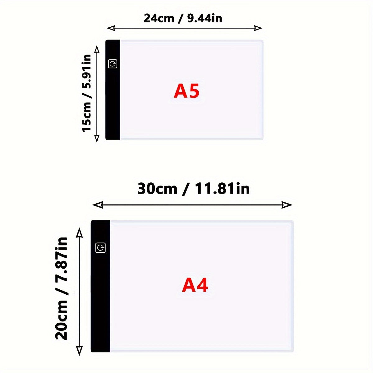 1pc Portable A5/A4 LED Copy Board, Light Tracing Box, Ultra-ThinAdjustable USB Interface LED Trace Light Pad For Tattoo Drawing.Streaming, Sketching, Animation, Stenciling