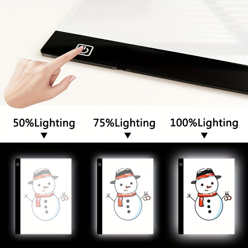 1pc Portable A5/A4 LED Copy Board, Light Tracing Box, Ultra-ThinAdjustable USB Interface LED Trace Light Pad For Tattoo Drawing.Streaming, Sketching, Animation, Stenciling