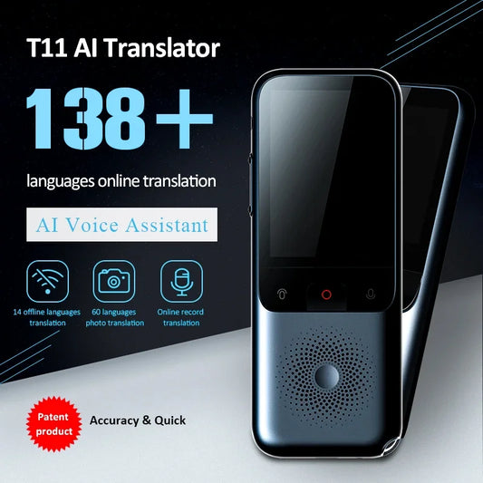 Portable Audio Translator 138 Language Smart Translator Offline In Real Time Smart Voice AI Voice Photo Translator