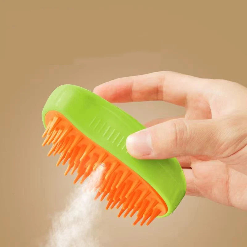 Steamy Combs Electric Spray Cat Hair Brush 3 in1 Dog Supplies Brush Massage Pet Products Grooming Removing Tangled Loose Hair